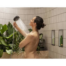 Душевая система скрытого монтажа Hansgrohe Raindance Alive S 24630670 300 1jet черный матовый, фото №4