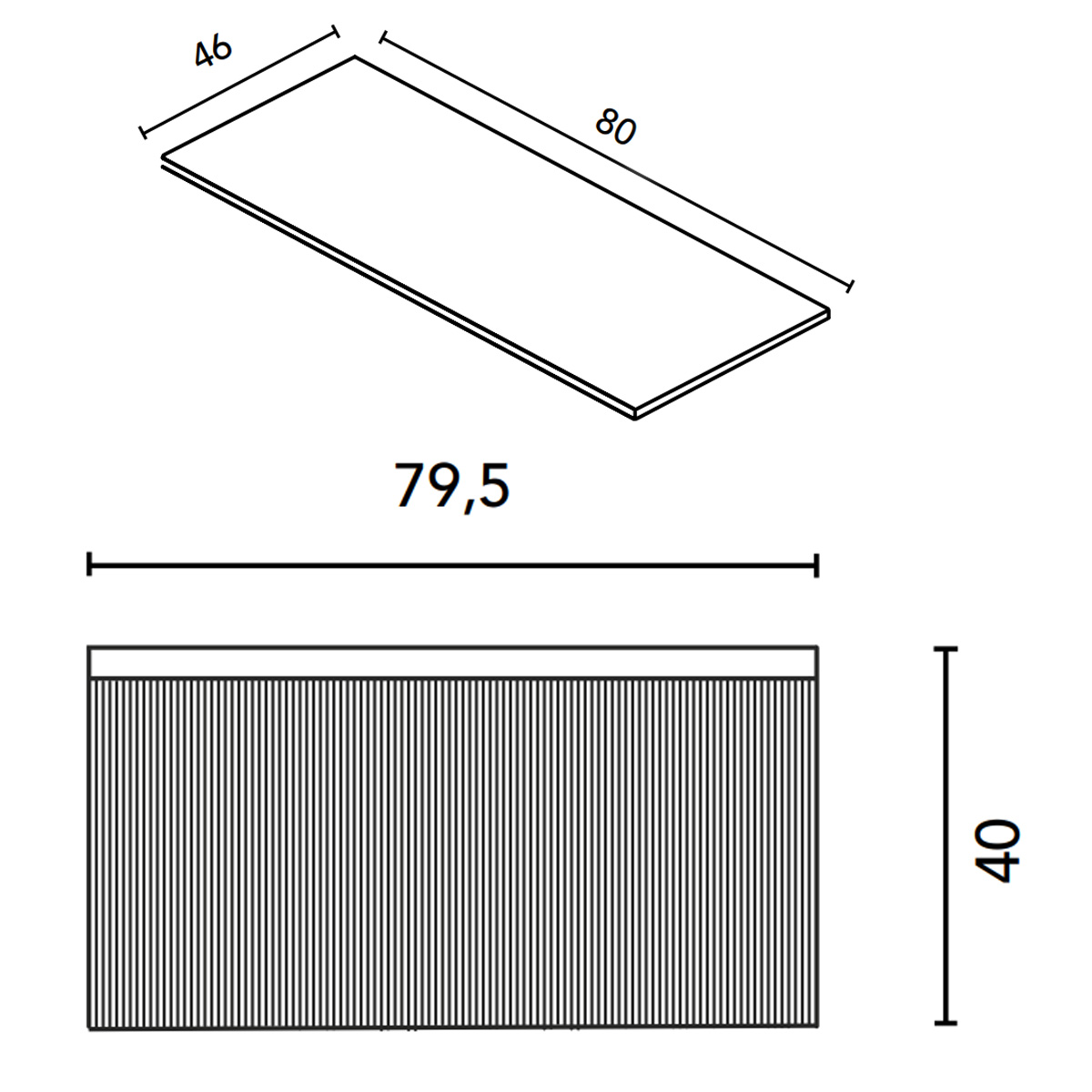 131789+131799 Тумба VORA 80 1 ящ, зі стільницею, WALNUT NOTE (1 сорт)