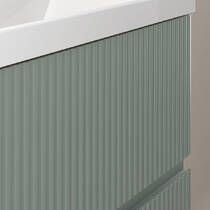 Тумба Royo Vora 131775 100 см подвесная со столешницей 131454 mineral green (зеленый), фото №5