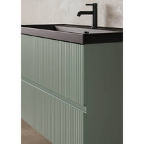 Тумба Royo Vora 131769+126224 підвісна 80 см Mineral Green з раковиною Enzo, фото №6