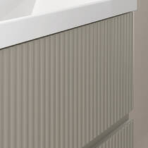 Тумба Royo Vora 131767 80 см підвісна зі стільницею 127435 sand matt (бежевий), фото №4