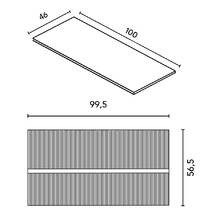 Тумба Royo Vora 131773 100 см підвісна зі стільницею 127437 sand matt (бежевий), фото №3