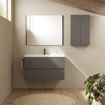 Тумба Royo Vora 131773+126225 підвісна 100 см matt sand з раковиною Enzo, фото №6