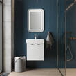 Тумба Devit Flow 484050W 50 см з умивальником та ручками, білий матовий, фото 10
