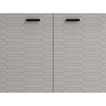 Тумба Devit Flow 484050G з умивальником та ручками, сірий матовий, фото №6