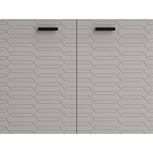 Тумба Devit Flow 484050G з умивальником та ручками, сірий матовий, фото 6