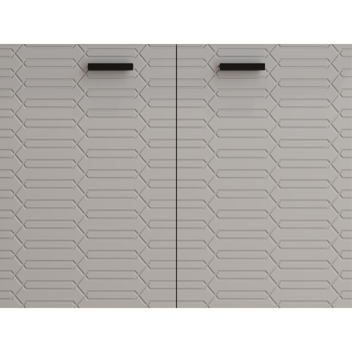 484050G Flow Тумба 50 з умивальником та ручками, сірий матовий (1 сорт)