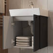 Тумба Devit Flow 484050A 50 см с умывальником и ручками, антрацит матовый, фото 9