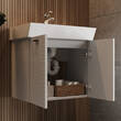 Тумба Devit Flow 484060W 60 см з умивальником та ручками, білий матовий, фото 9