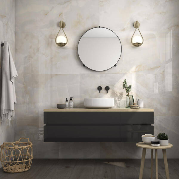 Керамограніт Pamesa Cr.Sardonyx Cream (Fam 017 / Compaglass) 60x120 см, фото 1