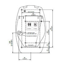Сушарка для рук Genwec Falcon GW01 40 04 01 із нержавіючої сталі AISI304, брашована 900 Вт, фото №3