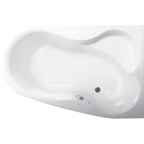 Ванна акрилова Vagnerplast Melite VPBA163MEL3PX-04 160x105 правостороння з панеллю VPPP16009FP3 + VPSET007 ніжки, біла, фото №2