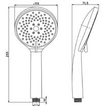 Душевый набор Devit Life 5521071, хром, фото №5