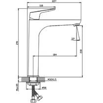 Смеситель для раковины Devit Life 5521021B черный мат, фото №2