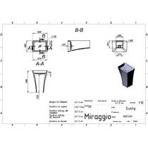 Раковина Miraggio Sunny 60 см белый матовый, фото №2