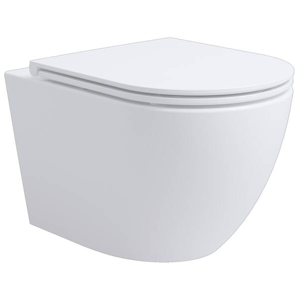 3810830 Aero Підвісний безобідковий унітаз з кришкою soft-close, Vortex Flush, білий глянець — фото 2