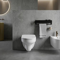 Унітаз підвісний Devit Simple 3810825 безобідковий з кришкою soft-close, Vortex Flush, білий глянець, фото №4