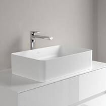 Раковина Villeroy & Boch Collaro 56 см на стільницю, білий матовий, фото №4