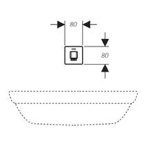 Смеситель скрытого монтажа для раковины Geberit Brenta 116.274.14.1 электронный, черный матовый, фото №2