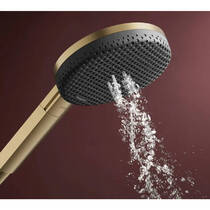 Душовий набір Hansgrohe Raindance Alive Select S 3jet EcoSmart 24611140 з тримачем та шлангом 1,6 м, бронза, фото №5