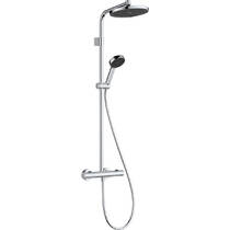 Душова система Hansgrohe Activera S 240 1jet EcoSmart 28078000 з термостатом Ecostat Fine Varia, хром, фото №1