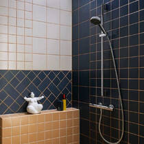 Душевой набор Hansgrohe Activera Select S 2jet EcoSmart 28044000 со стойкой 65 см, хром, фото №4