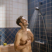 Душевой набор Hansgrohe Activera Select S 2jet EcoSmart 28044000 со стойкой 65 см, хром, фото №5