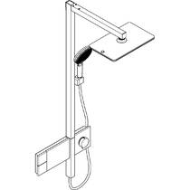 Душевая система Hansgrohe Raindance Alive Q 210/340 1jet с ShowerSelect Comfort 24580340 черный матовый хром, фото №4