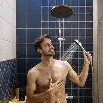 Душова система Hansgrohe Activera S 240 1jet EcoSmart 28871000, з термостатом Ecostat Fine, хром, фото №5