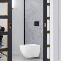 Клавиша смыва Villeroy & Boch ViConnect M300 922160RB черное стекло/хром, фото №5