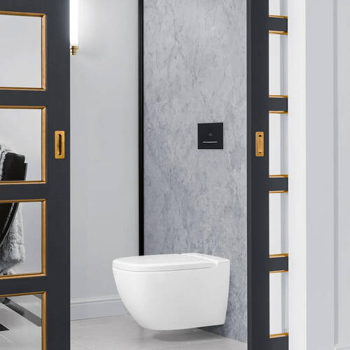 Клавіша змиву Villeroy & Boch ViConnect M300 922160RB чорне скло/хром, фото 6