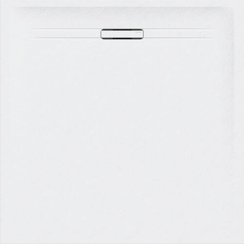 Душовий піддон Geberit Sestra 550.290.00.2 80х80 см квадратний, поверхня сланцева структура, колір білий, фото 1