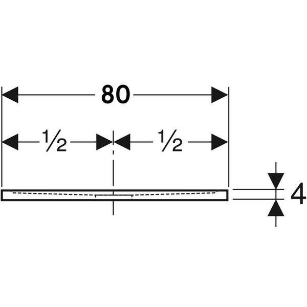Душовий піддон Geberit Sestra 550.290.00.2 80х80 см квадратний, поверхня сланцева структура, колір білий, фото 5