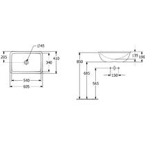 Раковина Villeroy & Boch  Loop & Friends 4A6501R1 білий, фото №3