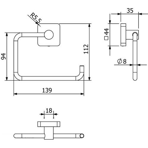 Тримач для туалетного паперу Kludi Vela S 2598205 хром, фото 2