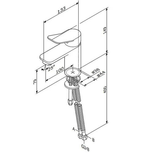 Смеситель для раковины AM.PM X-Joy S F85A02100 хром, фото 3