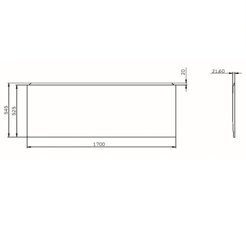 Панель для ванни AM.PM Spirit, X-joy W72UA-170-070W-P1 фронтальна 170х70 см, білий, фото 2