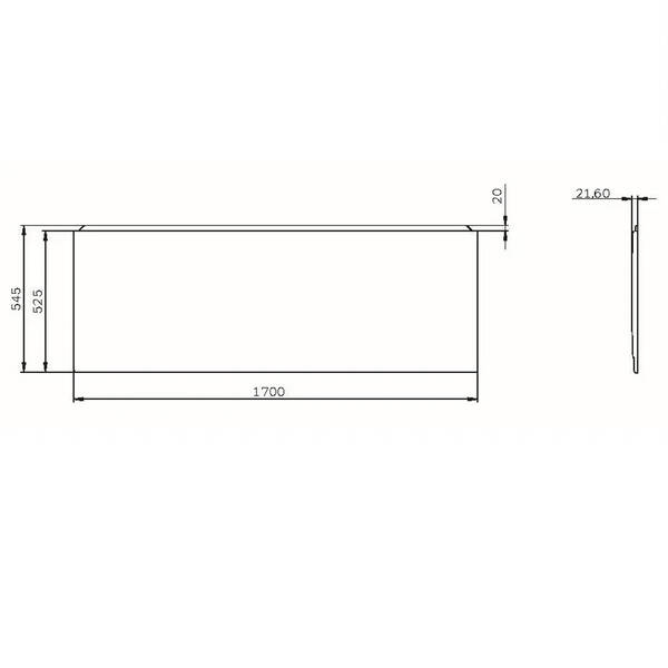 Панель для ванни AM.PM Spirit, X-joy W72UA-170-070W-P1 фронтальна 170х70 см, білий, фото 2