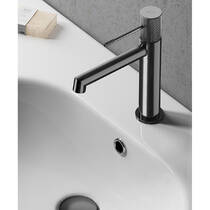 Змішувач для раковини Cersanit Zen AATW1001637191 / S951-598 збройова сталь, фото №3