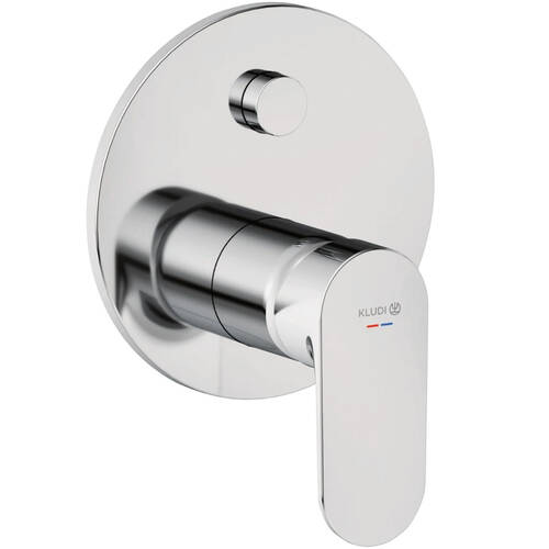 Смеситель скрытого монтажа для ванны/душа Kludi X1 327590575 хром (наружная часть), фото 2