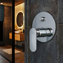 Смеситель скрытого монтажа для ванны/душа Kludi X1 327590575 хром (наружная часть), фото №1