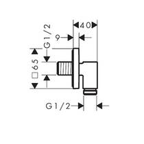 Шланговое подключение Hansgrohe FixFit Fine E 28883700 белый матовый, фото №2