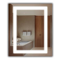 Дзеркальна шафа J-Mirror Leonardo з LED-підсвічуванням 600х700 мм, фото №5