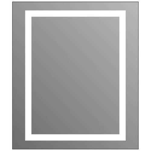 Дзеркальна шафа J-Mirror Leonardo з LED-підсвічуванням 600х700 мм, фото 2