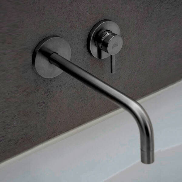 Змішувач прихованого монтажу для раковини Paffoni Light LIG006NKNSP70 brushed gunmetal, фото 1