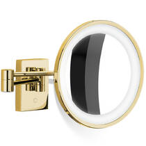 Косметичне дзеркало Decor Walther 0124220 з LED-підсвічуванням та збільшенням 10х, золото глянець, фото №2