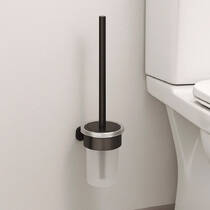 Щітка для унітаза Kludi Vela R 58974N2 з тримачем, колір brushed Gunmetal, фото №1