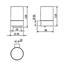 Дозатор для жидкого мыла Kludi Vela R 58976N2 с держателем, цвет Brushed Gunmetal, фото №3