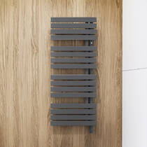 Рушникосушарка електрична Instal Projekt Popstar POPSE-50/120 500х1295 мм сірий з теном зліва 600 Вт, фото №1