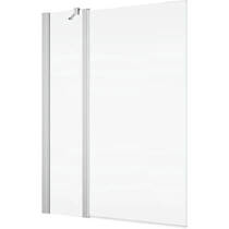 Шторка для ванны Ronal Solino SOEB130905007 150х90 см профиль хром, стекло прозрачное, универсальное, фото №2